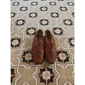 PIKOLINOS Brown Leather Flats